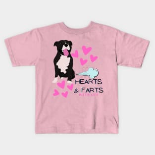 Hearts & Farts- Pittie Life Kids T-Shirt